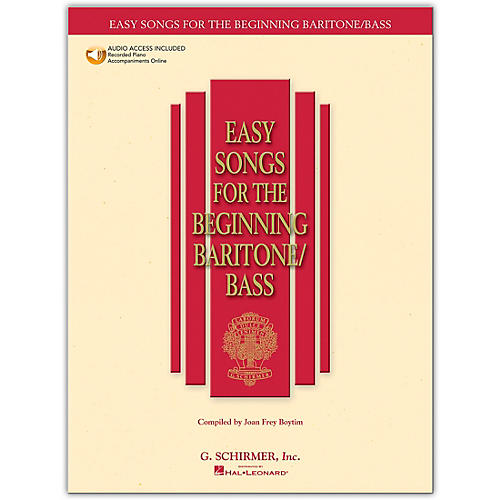 Easy Songs for The Beginning for Baritone / Bass Book/Online Audio