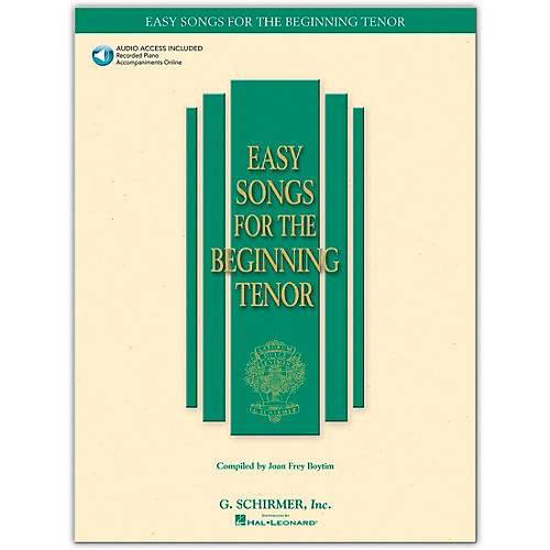 Easy Songs for The Beginning for Tenor Voice Book/Online Audio