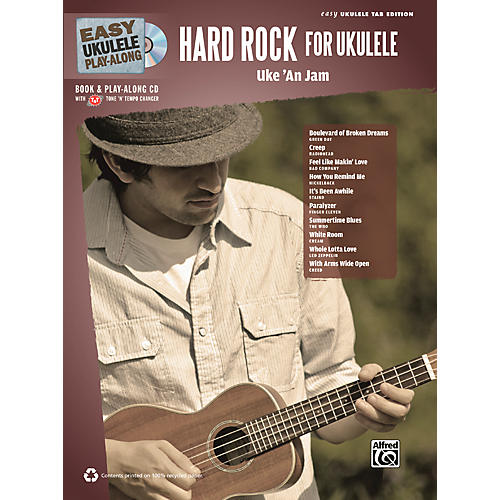 Easy Ukulele Play-Along Hard Rock for Ukulele Book & CD