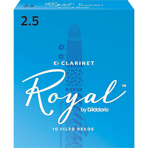 Rico Royal Eb Clarinet Reeds, Box of 10 Strength 2.5