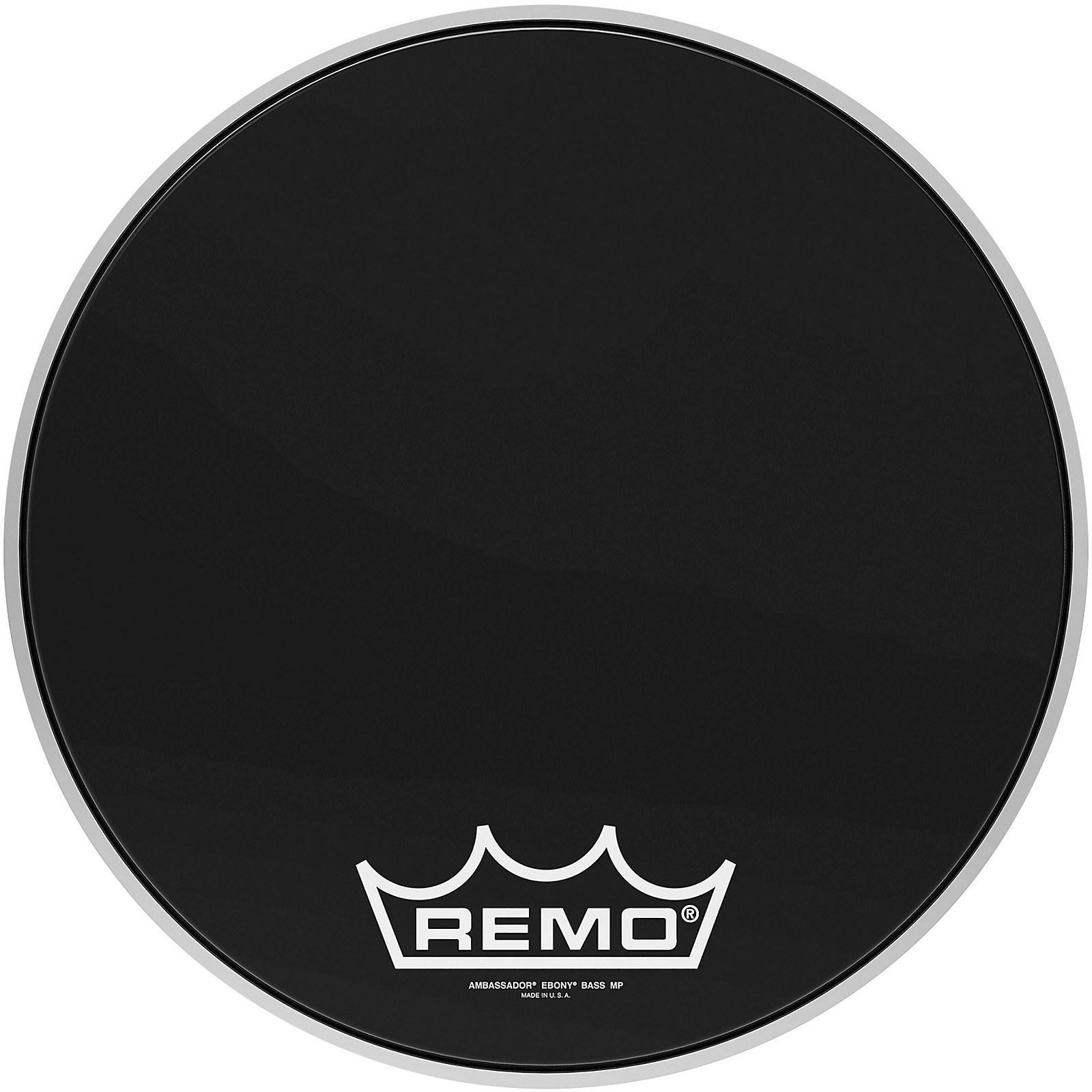 Remo Ebony Ambassador Crimplock Bass Drum Head 16 in. Musician's Friend