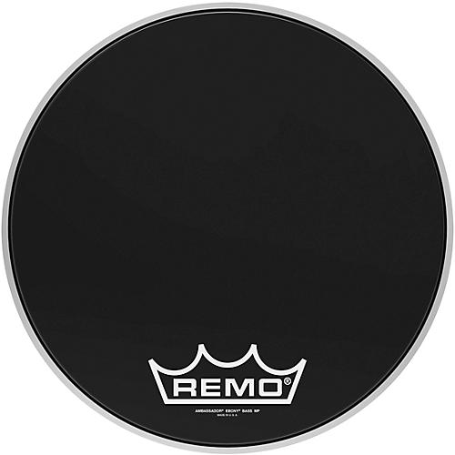 Remo Ebony Ambassador Crimplock Bass Drum Head 16 in.