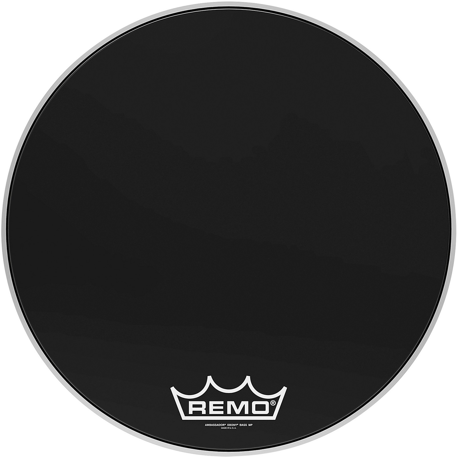 Remo Ebony Ambassador Crimplock Bass Drum Head 22 in. Musician's Friend