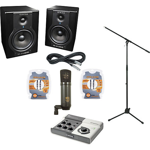Echo AudioFire 4 and M-Audio BX5a Recording Package