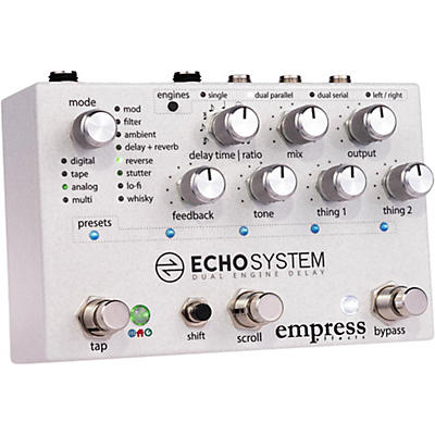 Empress Effects Echosystem Dual Delay Effects Pedal