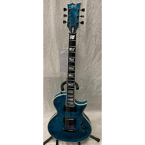 ESP Eclipse Custom Solid Body Electric Guitar BLUE LIQUID METAL