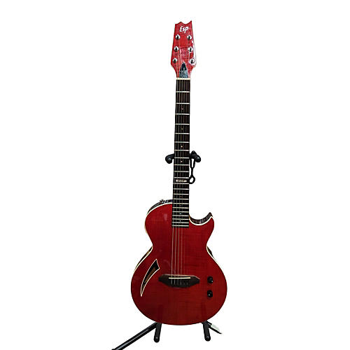 ESP Eclipse SA Semi Acoustic Acoustic Electric Guitar Red