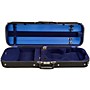 Bobelock Economy Student Oblong Suspension Violin Case 4/4 Size Black Exterior, Blue Interior