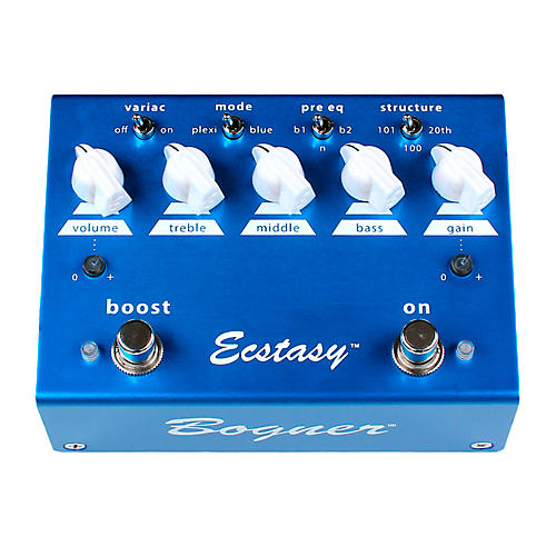 Ecstasy Blue Overdrive/Boost Guitar Effects Pedal