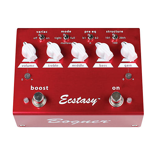 Ecstasy Red Overdrive/Boost Guitar Effects Pedal