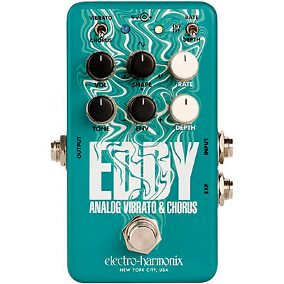 Electro-Harmonix Eddy Analog Vibrato & Chorus Guitar Effects Pedal