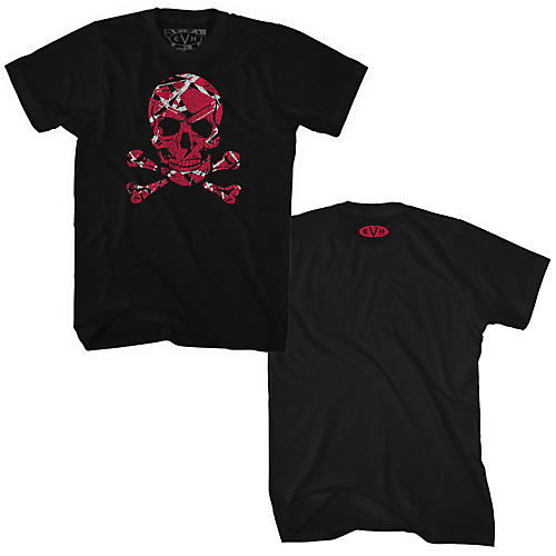 Edward Van Halen - Stripe Skull T Shirt