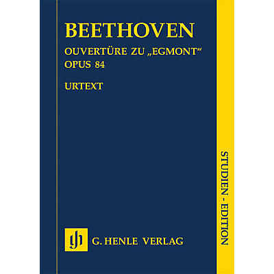 G. Henle Verlag Egmont Overture Op. 84 Henle Study Scores Series Softcover Composed by Ludwig van Beethoven