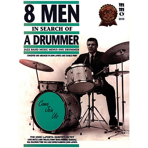Eight Men in Search of a Drummer Music Minus One Series Softcover with CD