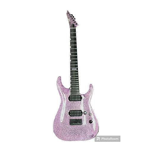 ESP Eii Horizon Nt7b Baritone Baritone Guitars purple sparkle