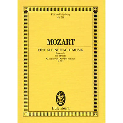 Eulenburg Eine kleine Nachtmusik, KV 525 Schott Composed by Wolfgang Amadeus Mozart Arranged by Dieter Rexroth