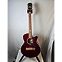 Used Epiphone Ej200 Coupe Acoustic Electric Guitar Wine Red