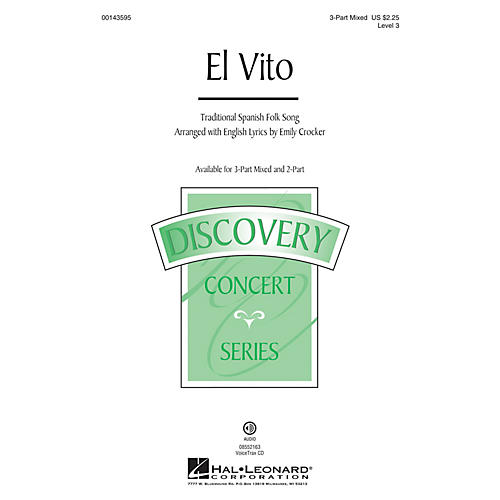 Hal Leonard El Vito (Discovery Level 3) 3-Part Mixed arranged by Emily Crocker