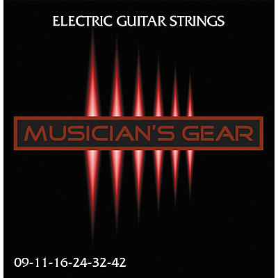 Musician's Gear Electric 9 Nickel Plated Steel Guitar Strings