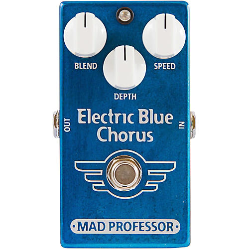 Electric Blue Chorus Guitar Effects Pedal