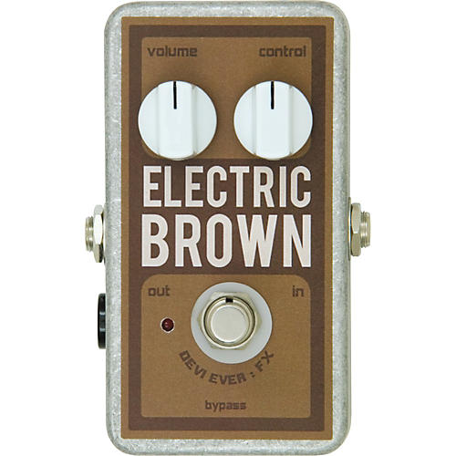 Electric Brown Overdrive Guitar Effects Pedal