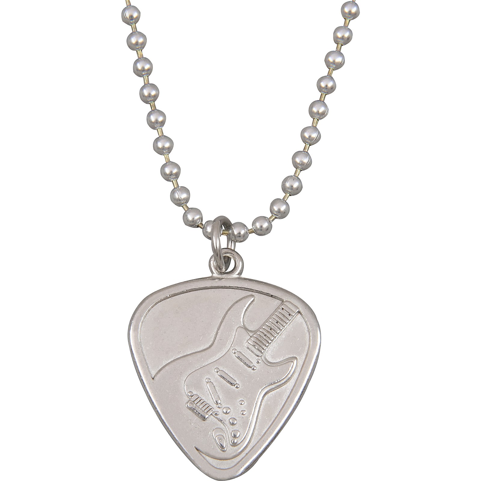 Jeffrey David Electric Guitar Pick Pendant with 24" Ball Chain