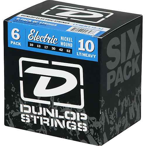 Electric Guitar Strings Light Top Heavy Bottom 6-Pack