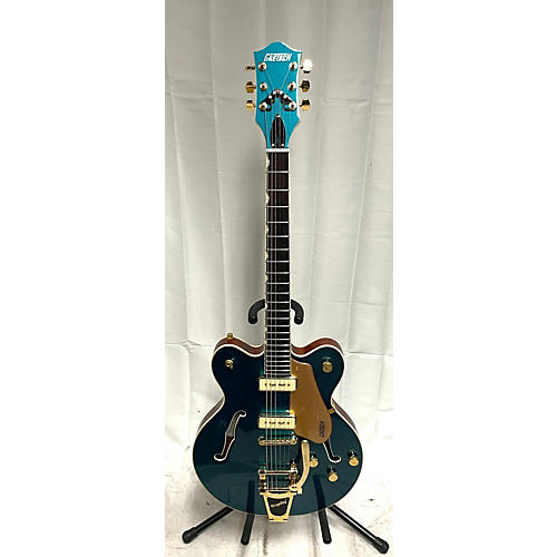 Gretsch Guitars Electromatic Pristine LTD Center Block Double-Cut Hollow Body Electric Guitar Petrol