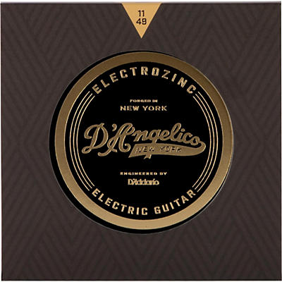 D'Angelico Electrozinc Rock 11-49 Medium Electric Guitar Strings