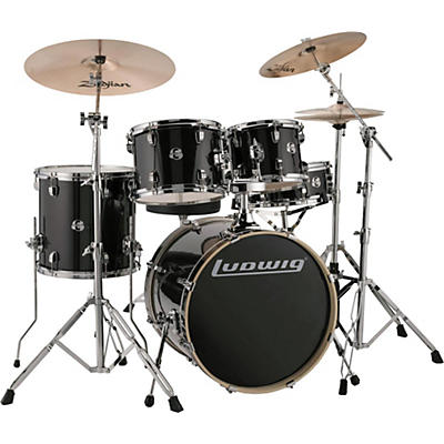 Ludwig Element Evolution 5-piece Drum Set with 20" Bass Drum & Zildjian ZBT Cymbals