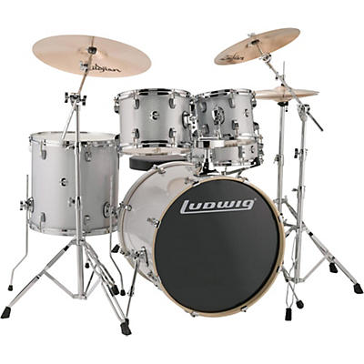 Ludwig Element Evolution 5-piece Drum Set with 22" Bass Drum & Zildjian ZBT Cymbals