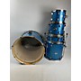 Used Ludwig Element Evolution Drum Kit Blue Sparkle