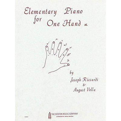 Music Sales Elementary Piano for 1 Hand Music Sales America Series