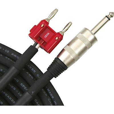 Live Wire Elite 12g Speaker Cable Banana to 1/4" Male