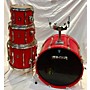 Used Premier Elite Combo Drum Kit Flat Red