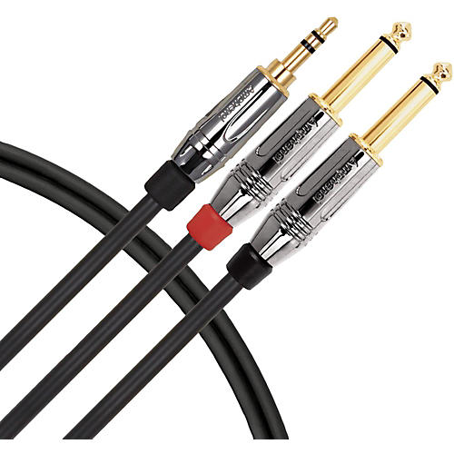 Live Wire Elite Interconnect Y-Cable 3.5 mm TRS Male to 1/4