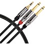 Open-Box Livewire Elite Interconnect Y-Cable 3.5 mm TRS Male to 1/4