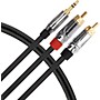 Live Wire Elite Interconnect Y-Cable 3.5 mm TRS Male to RCA Male 9 ft. Black