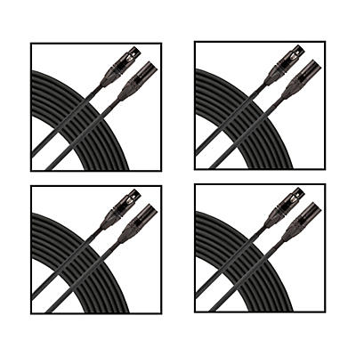 Live Wire Elite Quad Microphone Cable 4-Pack