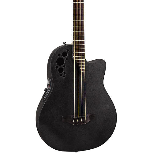 Ovation Elite TX Mid Depth Acoustic-Electric Bass Black
