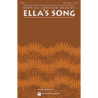 Hal Leonard Ella's Song SATB a cappella by Sweet Honey In The Rock composed by Bernice Johnson Reagon