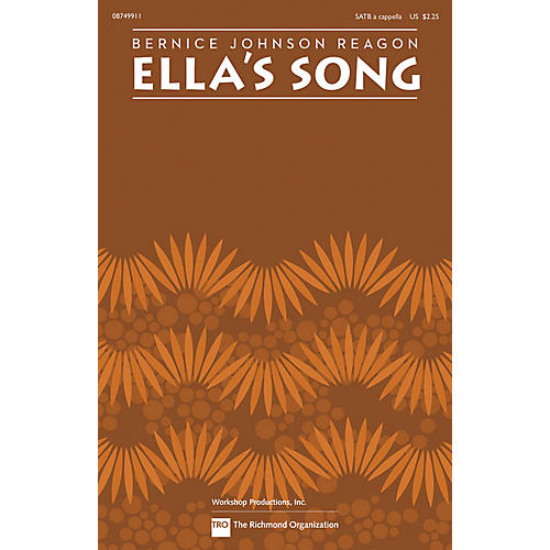 Hal Leonard Ella's Song SATB a cappella by Sweet Honey In The Rock composed by Bernice Johnson Reagon