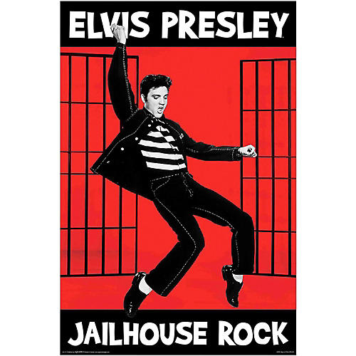 Elvis Jailhouse Wall Poster