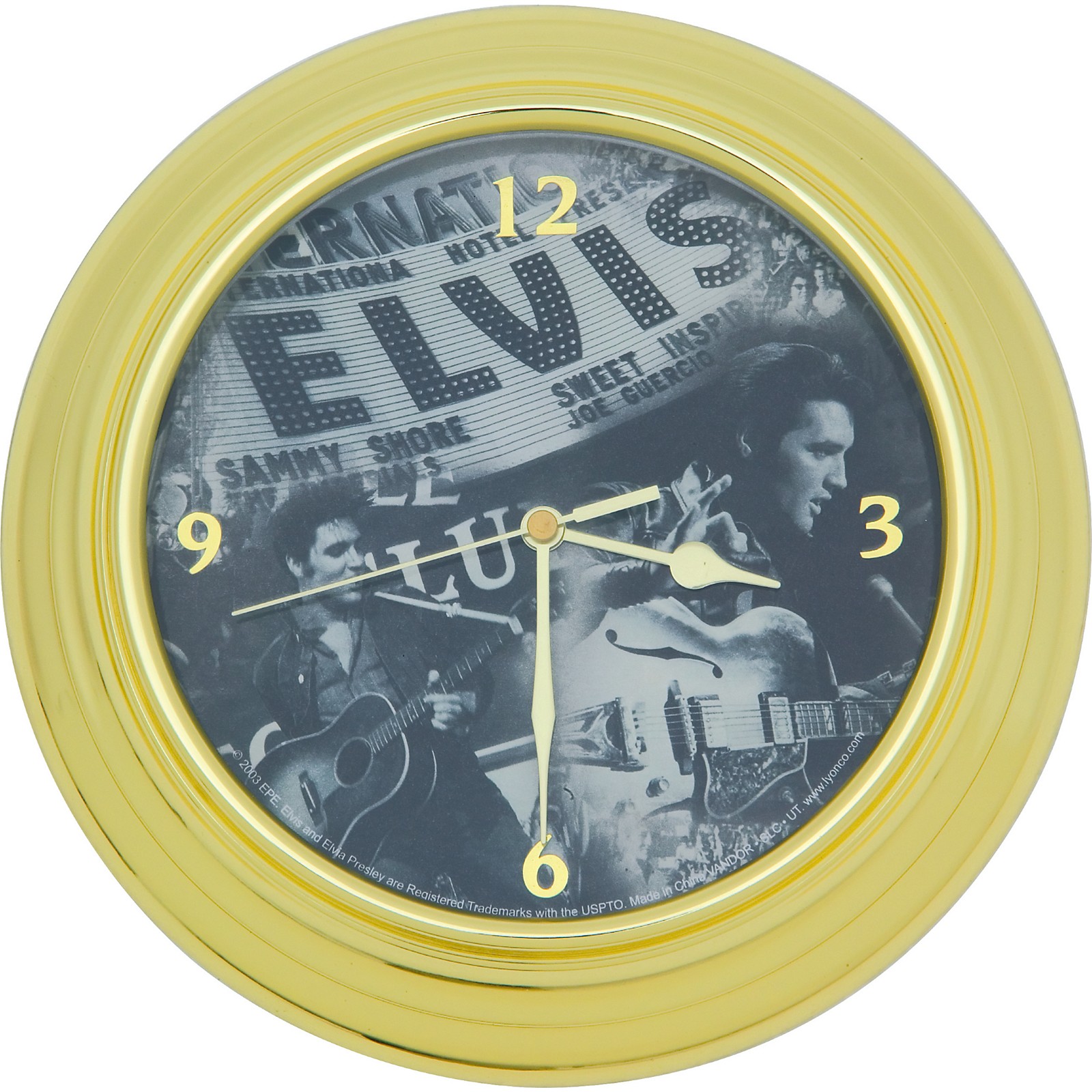 Vandor Elvis 'Live' Wall Clock Musician's Friend