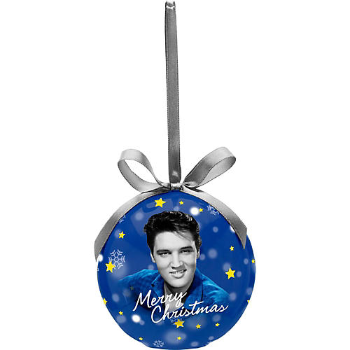 Elvis Presley Decoupage LED Christmas Ornament
