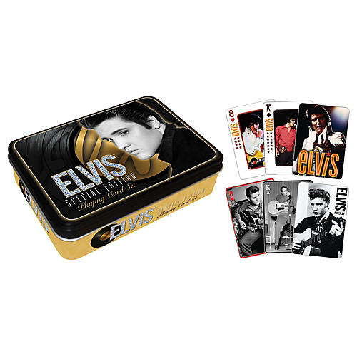 Elvis Presley Playing Cards 2-Deck Set Gift Tin