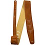 Perri's Embossed Bull Natural Suede Guitar Strap 2.5 in.