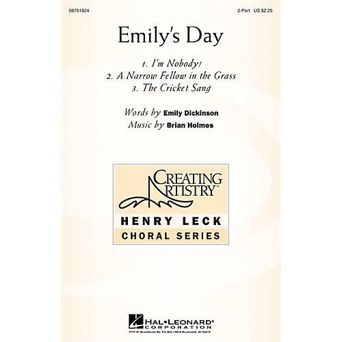 Hal Leonard Emily's Day (Choral Collection) 2-Part composed by Brian Holmes