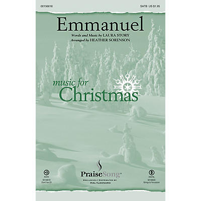 PraiseSong Emmanuel CHOIRTRAX CD by Laura Story Arranged by Heather Sorenson