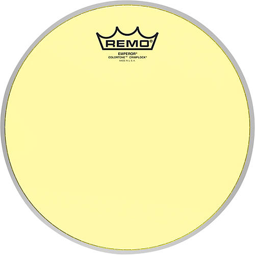 Remo Emperor Colortone Crimplock Yellow Tenor Drum Head 10 in.